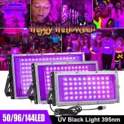 395nm UV Black Light Ultraviolet LED Floodlight Dimmable USB Stage DJ Flood Lamp