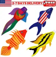 40” Realistic Fish Windsock Outdoor Patio Lawn Garden Yard Hanging Flag Decor