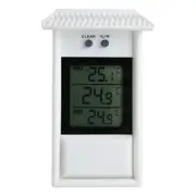 Hygrometer Waterproof Digital Display Garden Memory Outdoor Window Refrigerator Thermometer