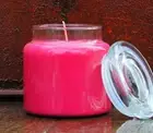 150hr 900g PINK COTTON CANDY & MARSHMELLOWS Scented Natural SOY GLASS JAR CANDLE