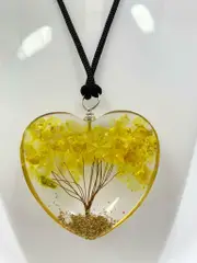 Citrine Tree of Life Orgonite Orgone Crystal Pendant Energy Healing Protection