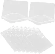 JUMPLAWN 100pcs Clear Resealable Bags for Packaging Transparent Storage Pouches for Business Shipping Supplies Strong Sealing Tear Resistant Design for Versatile Use