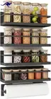 Magnetic Spice Rack Refrigerator Spice Organizer Single Tier Spice Storage Shelf