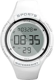 [LSB LAOSIBIN] New Men Multifunction Smart Watches Alarm Pedometer Stopwatch Countdown Digital Student Sport Watch LED Waterproof Women Fashion Watch(White)