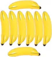 Hohopeti 8pcs Inflatable Banana Toy Toys Balloons Blow up Bananas Banana Costume Cosplay Inflatable Banana Props Toy Bananas Banana Games Bachelorette Games Party Games Bananas Pvc Yellow