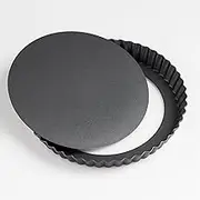 7.9 Inch Baking Tin, Round Non-Stick Tart Pan with Removable Bottom, Dishwasher Clean, Pizza Tray, Cake Pan