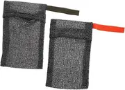 VALICLUD Portable Foaming Net Mesh Bag 2-pack for Shampoo Soap Hand Face Wash Reusable Durable