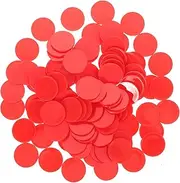 HOOTNEE Game Tokens 100pcs Mini Bingo Chips Boys and Girls Poker Chips Safe Abs Smooth Edges Portable for Classroom Home Use