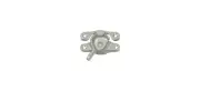 Deltana WL07U15 Window Sash Lock, 1" x 2-5/8" in Brushed Nickel