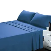 Soft Bed Sheet and Pillowcase Set Ultra High GSM - Ocean