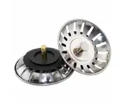 2 Pack Kitchen Sink Strainer, Stainless Steel Sink Drain Strainer And Stopper Replacement For Kitchen Drains, For Inner Diameter 80-82Mm,White