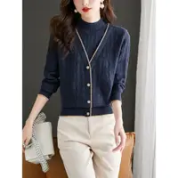 在飛比找ETMall東森購物網優惠-韓系風格穿搭超好看假兩件打底衫