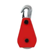 3'' Aluminum Sheave Block W/ Hook 1 Ton Capacity Hook Wire Rope Snatch Rigging