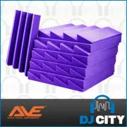 Acoustic Studio Foam Wedge Sound Absorbing Panel 20pcs - Purple