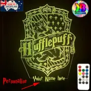 Hufflepuff Harry Potter Personalised 3D LED Night Light 7 Colour Changing Lamp