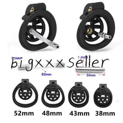 Super Short Plus Minus Chastity Device Male Rings Belt Urethra Sounds Cage Sissy