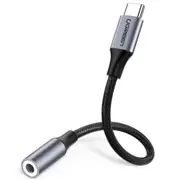 UGREEN UG-30632 USB-C to 3.5mm Adapter - Nylon Covered Aluminum Case - Female Jack [UG-30632]