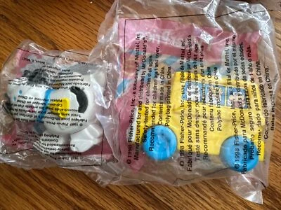 MacDonalds Fisher Price - 2x Toddler Toys - Vintage - New In Bag 1996-97