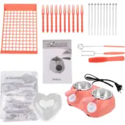 Electric Chocolate Melting Pot with Mold Long Handle Heating Candy Wax Kitchen T