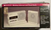 Lloyds Wireless Intercom Baby Monitor Clock Radio Complete Cr400 New Vintage