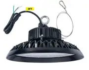 240W UFO HIGH BAY LIGHT WITH 90 DEGREE UL/DLC BLACK ROUND DIMMABLE WAREHOUSE