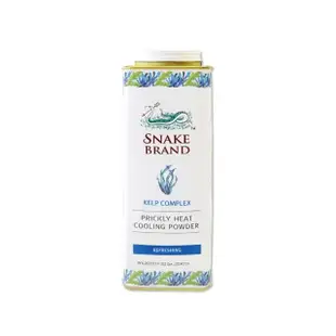 【泰國Snake Brand蛇牌】清涼降溫祛痱止癢瞬潔乾爽吸汗留香爽身粉痱子粉(藍色海洋香味280g/罐)