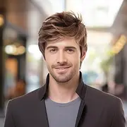 Short Mens Wig|Costume Toupee for Men|Synthetic Mens Wigs for Daily Use