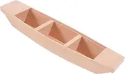 Totority 1pc Micro Landscape Diy Wooden Boat Model Toy Miniature Boat Creative Designs for Home Decorati