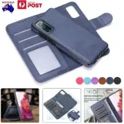 For Samsung S23 Ultra S22 S21 S20 Plus FE Removable Wallet Leather Case Cover