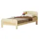 [特價]【KIKY】米露白松3.5尺單人床組(床架+硬款床墊)