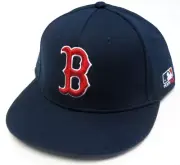 Boston Red Sox MLB OC Sports Proflex Solid Navy Hat Cap Adult Men's Flex Fit