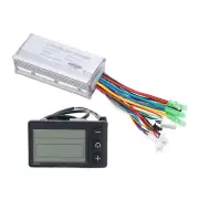 Electric Bike Motor Controller 500W 36V 48V With LCD S866 Panel Thumb Throttle