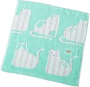 Uchino Enrich Life Mimi Guest Towel, Approx. 13.4 x 13.8 inches (34 x 35 cm), Green 6104G359 G