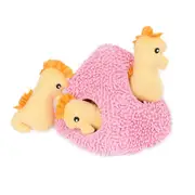 Zippypaws Burrow Seahorse N Coral Interactive Soft Dog Toy