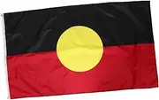 iplusmile Cultural Indigenous Flag 90x150cm Polyester Australia Yard Decor Vibrant Garden Flag Brass Grommets
