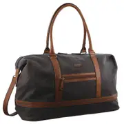 Pierre Cardin (PC 2578) Canvas Unisex Overnight Bag BLACK