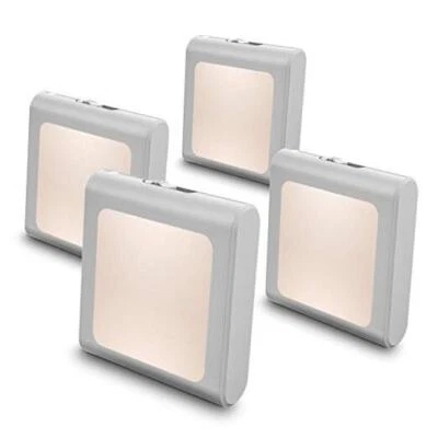 Plug in Dimmable Led Night Light with Auto Dusk to Dawn Sensor, Warm White