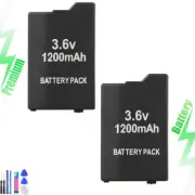 2PCS Battery For Sony PSP-S110 PSP 2001 3001 1200mAh 3.6V PSP 2000/3000