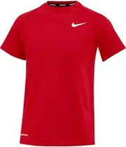 [Nike] Boys Pro Short Sleeve Tee (US, Alpha, X-Large, Regular, Red), Red, X-Large