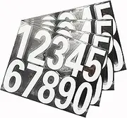 Mailbox Numbers Reflective Stickers for Outside,4 Sets(0-9) Vinyl Numbers Decals for Letterbox Signs Windows House Door Racing Cars Trucks Home Business Address Numbers (1.38"x2.87", White)