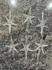 6 Iridescent Star Tree Topper for Ceramic Christmas Tree