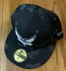 Men's Charlotte Hornets New Era Black Camo 59FIFTY Fitted Hat NWT 7 3/8