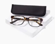 Jonas Paul Eyewear Blue Light Glasses Tortoise, Magnifying Acrylic Lens +1.75