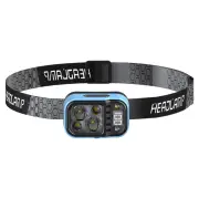 Bikight Rechargeable Fishing LED Headlamp With Sensors and Battery Indicator Super Bright Camping Light Using XPG+COB La