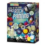 KidzMaker - Glow in the Dark Space Rock Painting - 4M