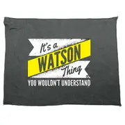 Watson V2 Surname Thing - Funny Novelty Soft Sport Microfiber Towel