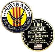 U.S. Air Force Vietnam Veteran Challenge Coin Officially Licensed VetFriends.com