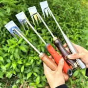 Rake Weeder Weeding Tool Multi Purpose Steel Forged Weed Puller Hand Weeder Tool