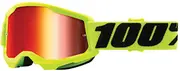 100% Strata 2 Essential Chrome Youth Motocross Goggles, yellow