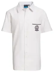 Snr SS White Overshirt With Emb
